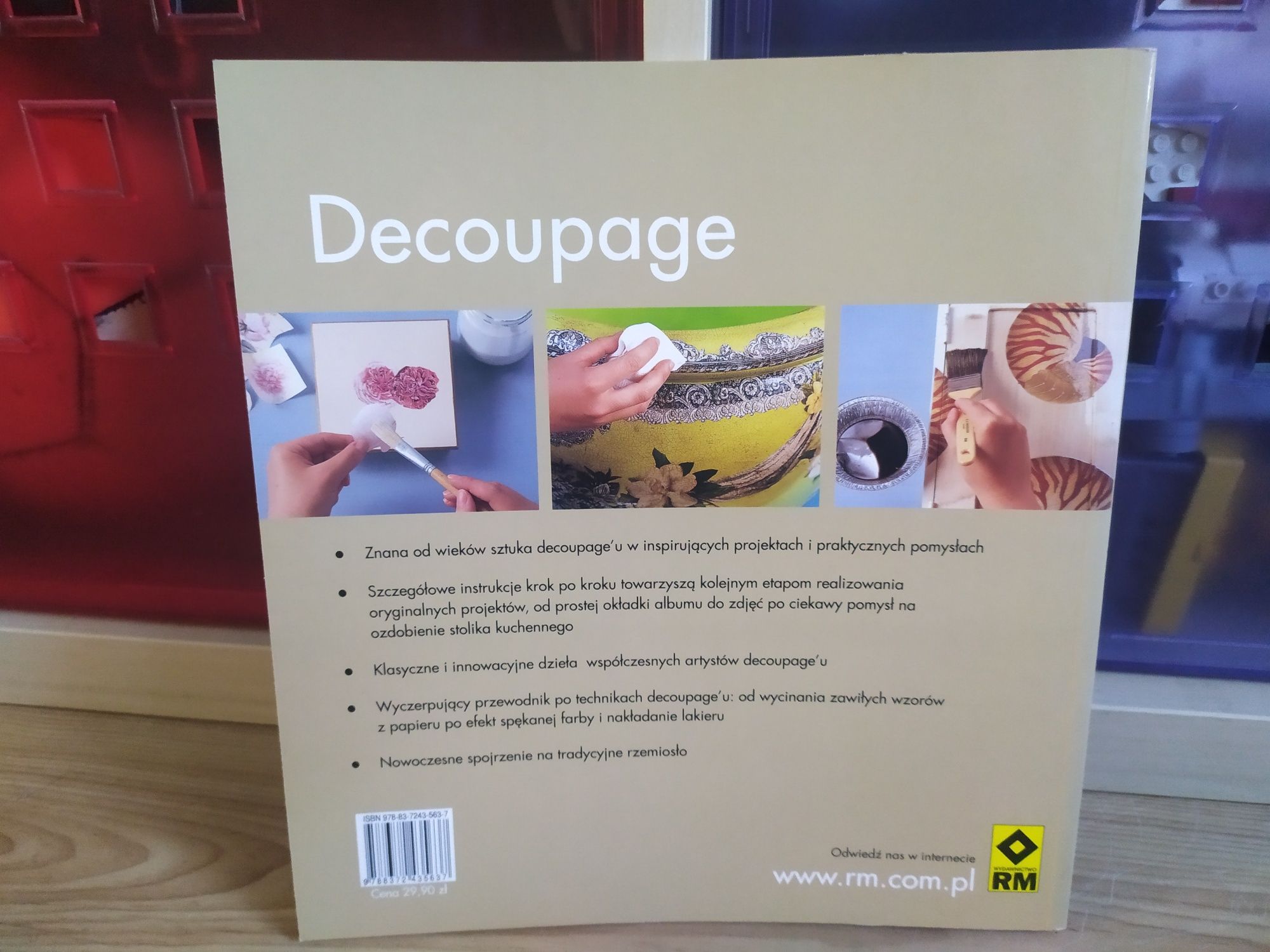 Decoupage Maggie Pryce projekty instrukcje jak NOWA