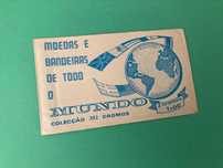 Rara carteira de Cromos Moedas e bandeiras de Todo O Mundo Anos 70