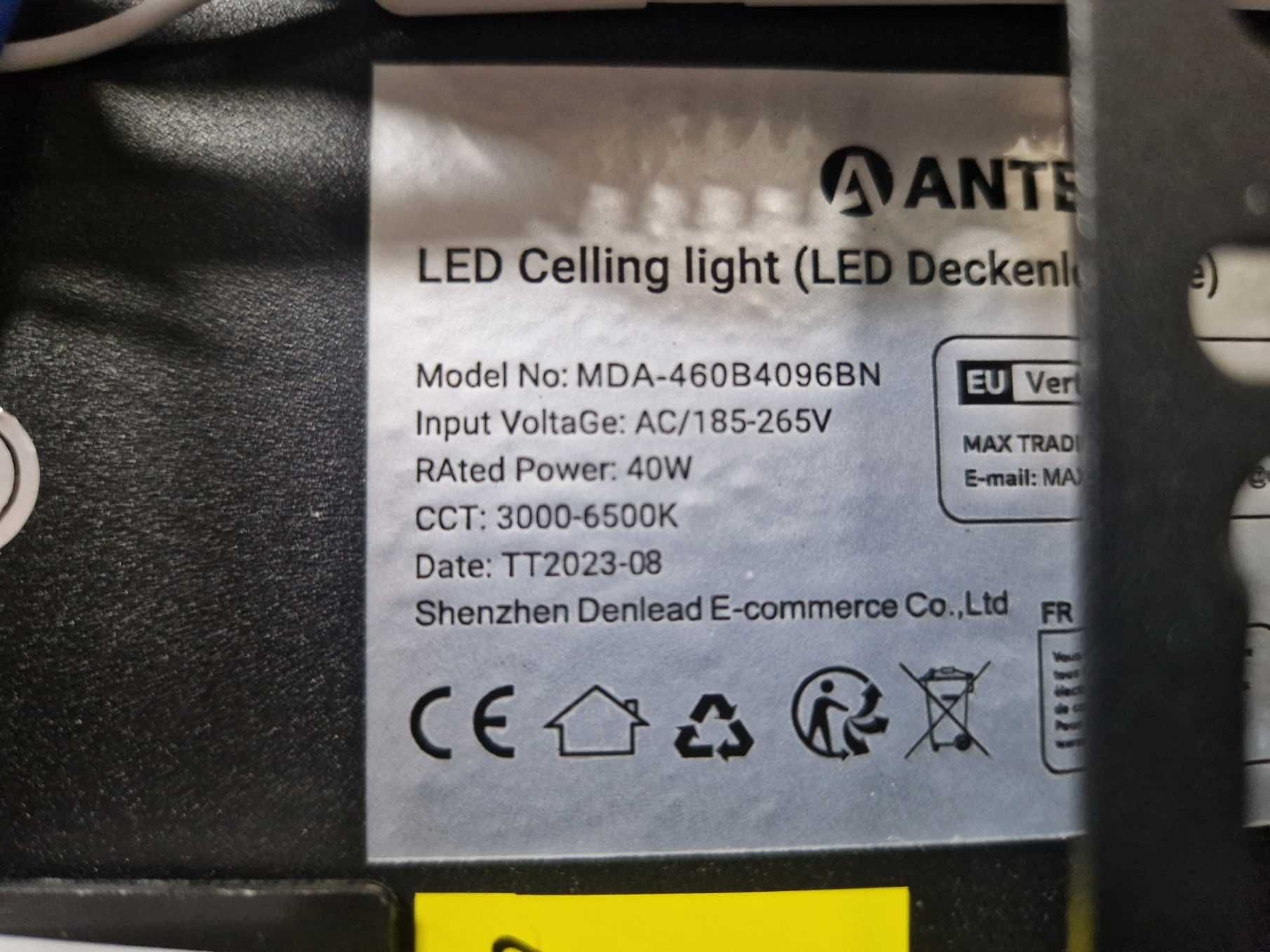 Lampa LED Sufitowa 40w Kwadrat Ściemnialna