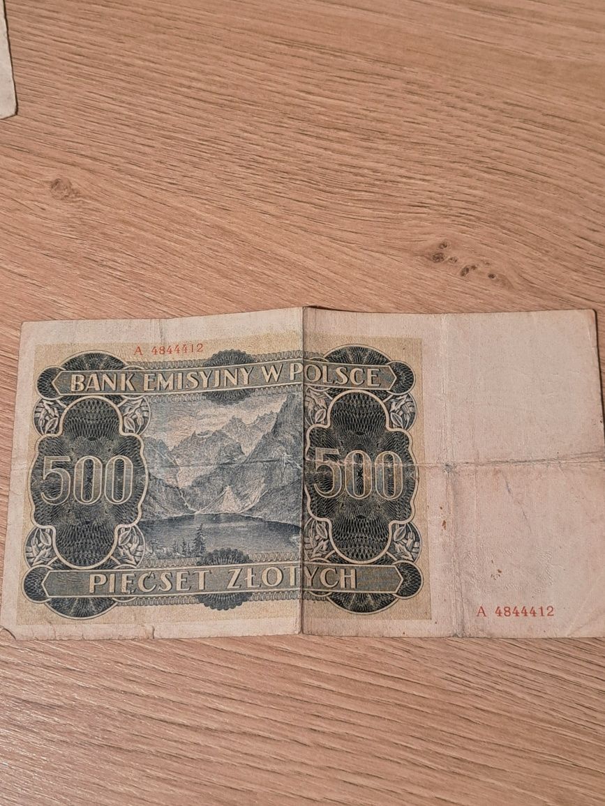 500 zł banknot z 1940 roku