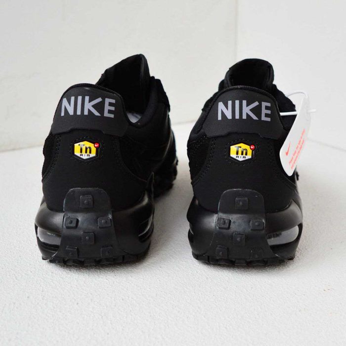 Nike Air Max Waffle чорні термо кросівки зимові чоловічі найк кросовки