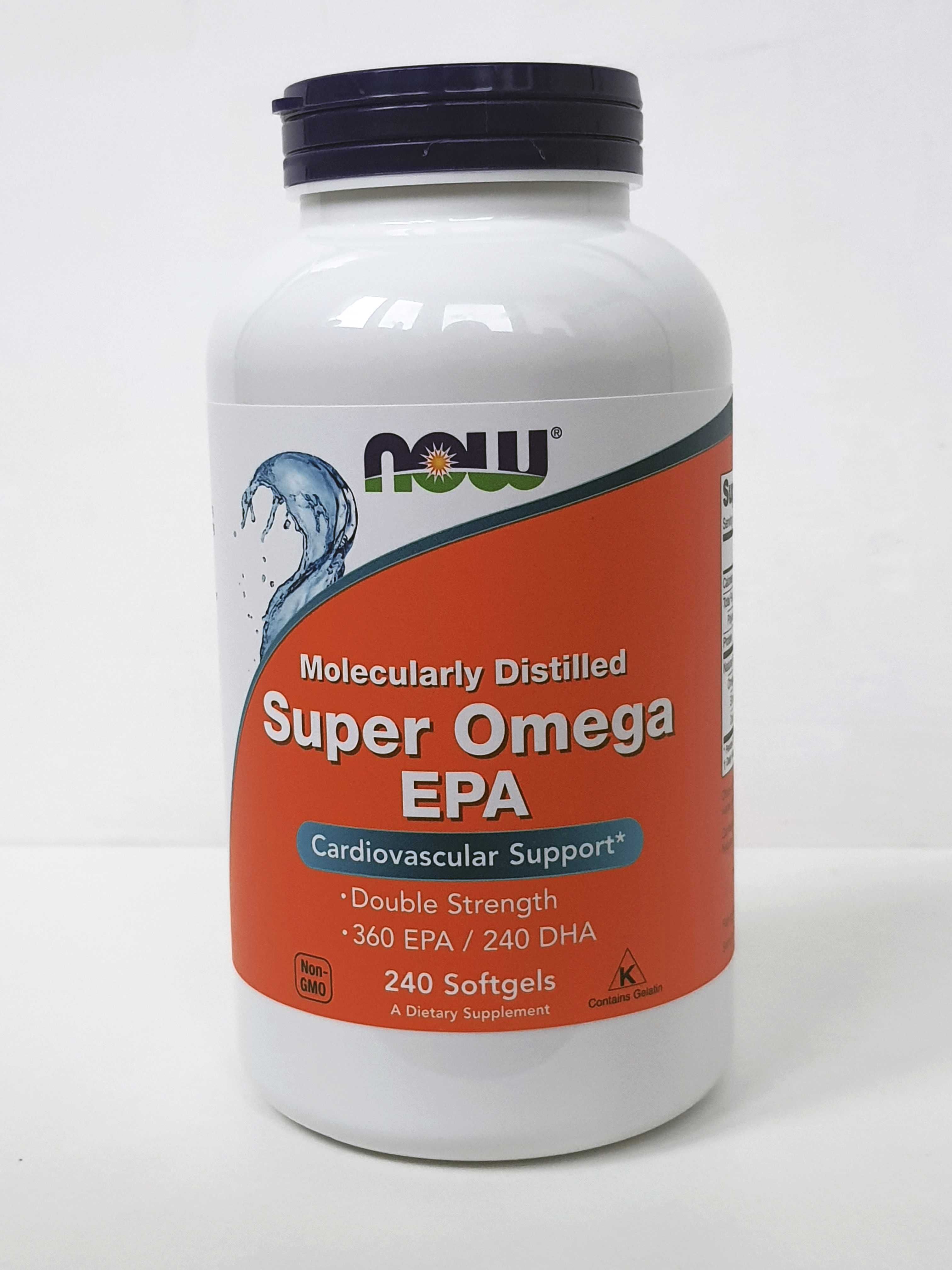 Рыбий жир Now Foods Super Omega EPA, Супер Омега-3 ЭПК, 120/240 капсул