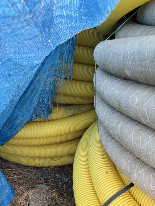 Rura Drenarska fi 100 w otulinie plus Trójniki