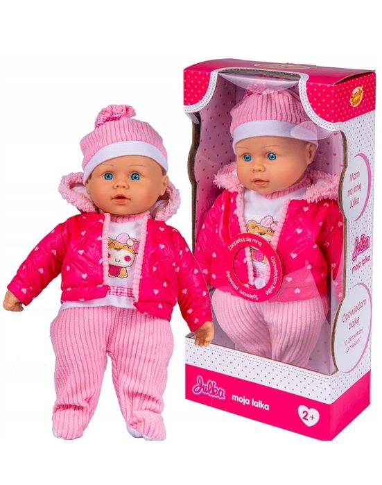 SMILY PLAY Duża lalka miękki bobas mówi śpiewa PL
