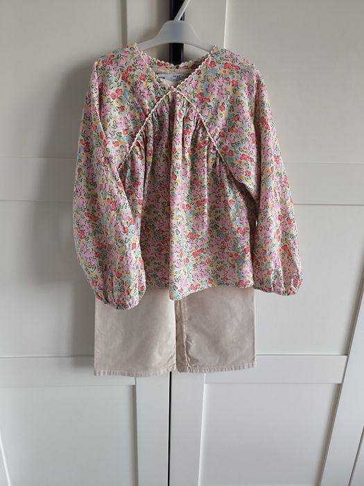 Zara spodnie+ koszula roz 116