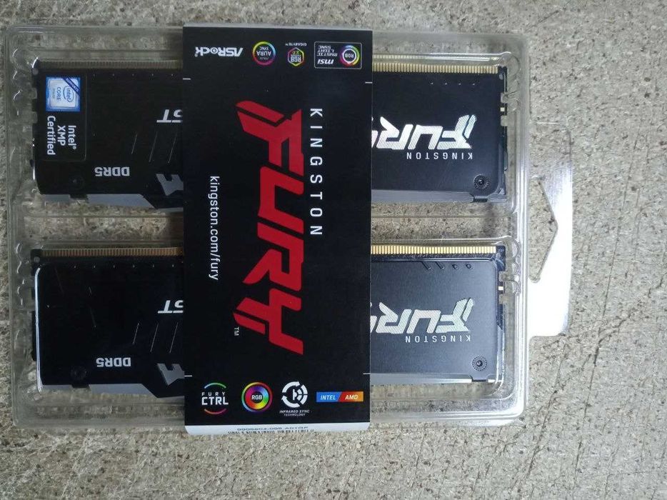 Kingston FURY 64 GB (2x32GB) DDR5 6000 MHz Beast RGB KF560C30BBAK2-64