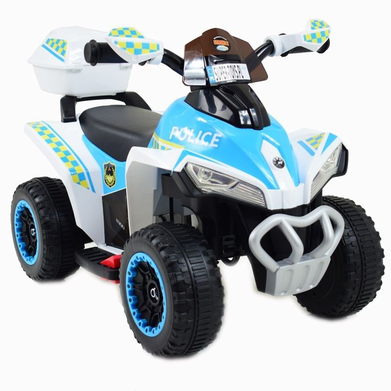 Quad Na Akumulator Policja  Z Kuferkiem - Super Jakość Gts-1188A