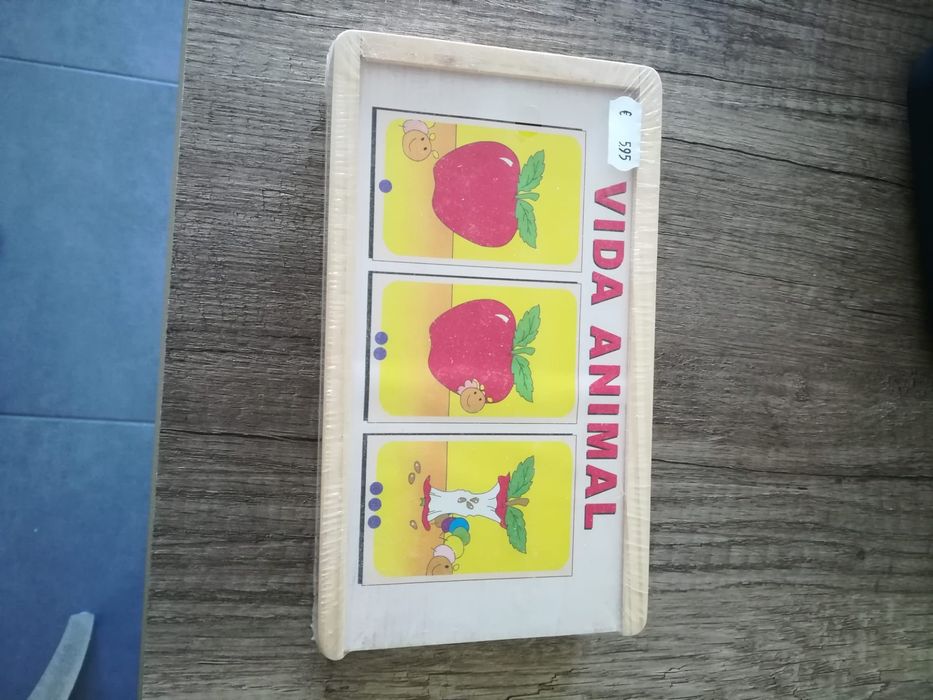 Dominó madeira crianças