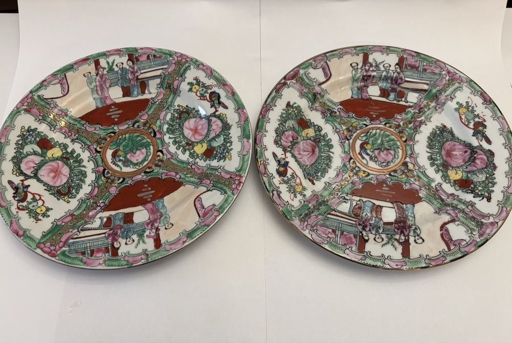 Recheio- Lote 15 peças porcelanas Chinesas / Macau antiguidades