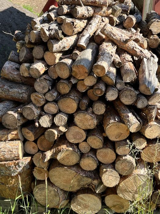 Drewno na opał pocięte na kawałki