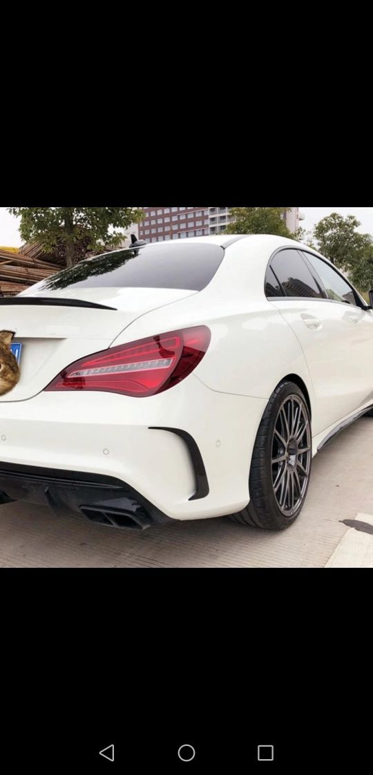 LÂMINAS ABAS PALA Lip SPOILER PEÇAS Laterais MERCEDES-BENZ CLA 45 AMG