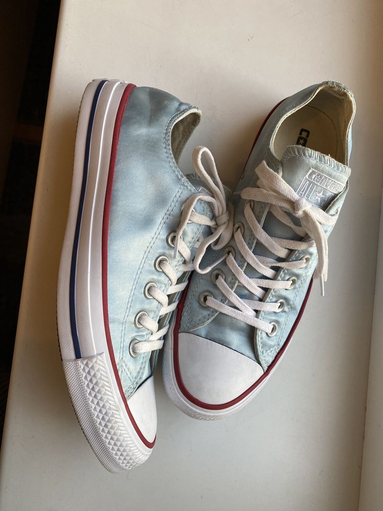 Кеди converse all star блакитні 37,5розмір