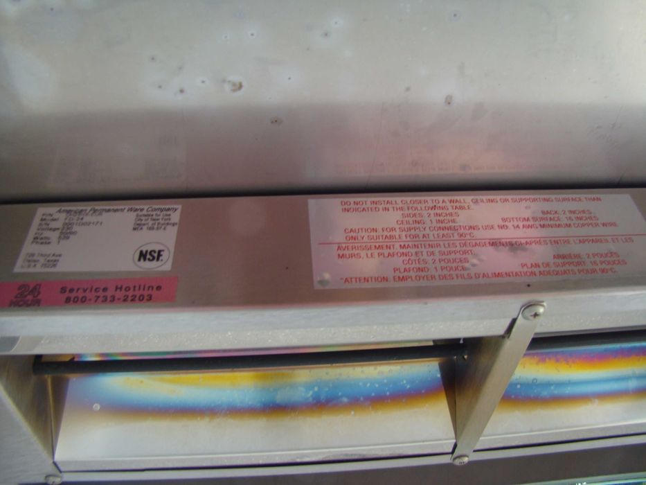 stół gastronomiczny z podgrzewaczem APW Wyott