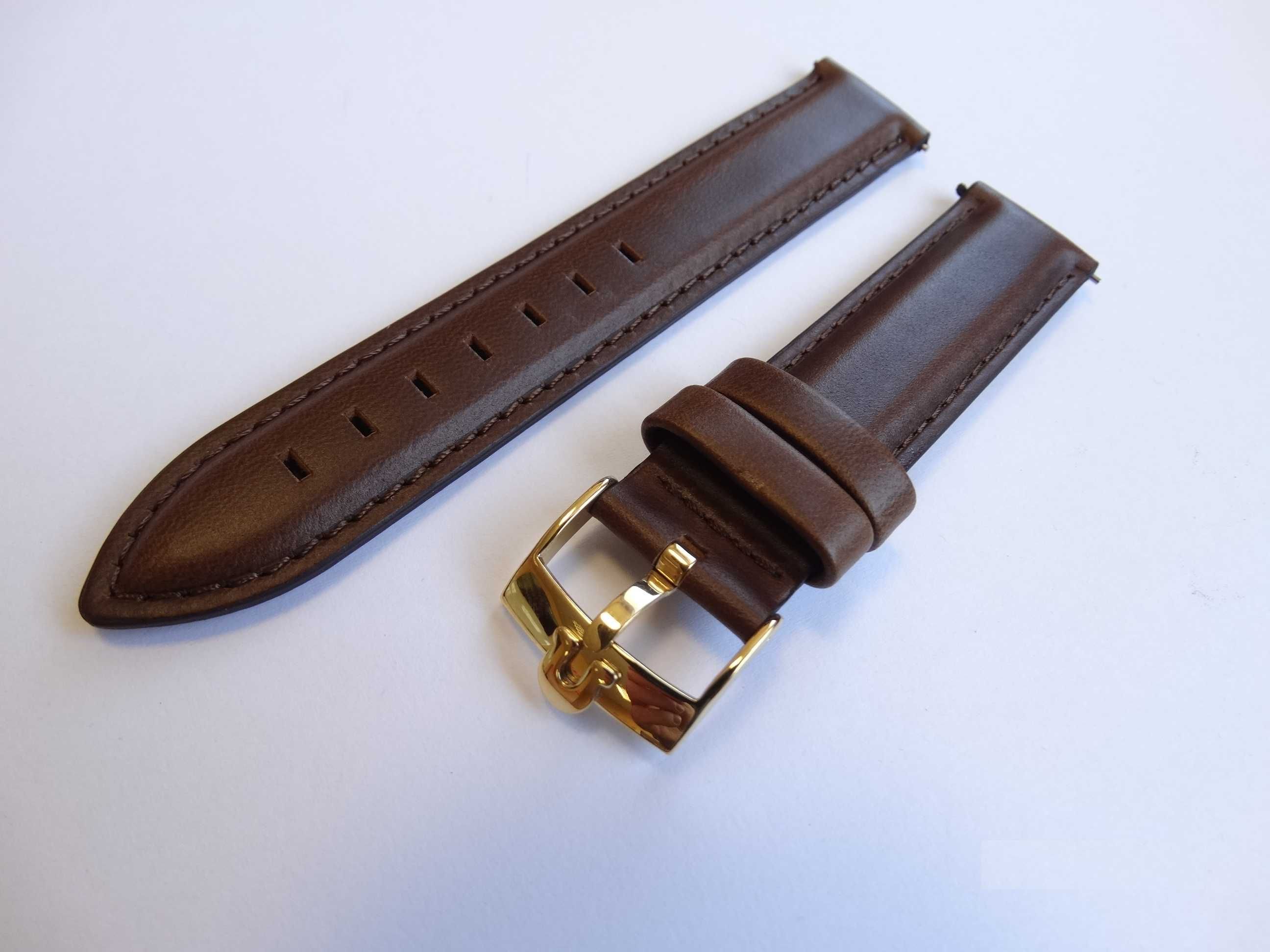 Pasek skórzany 18mm do zegarka Omega brą