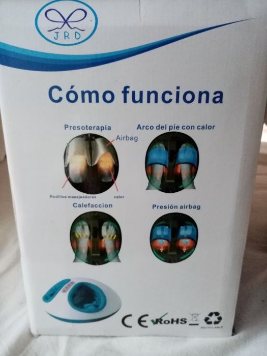 Aparelho Massagem pés pressoterapia e Shiatsu