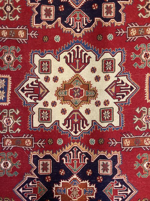 Autêntico Tapete Persa Kilim Soumak 195x126cm - Novo