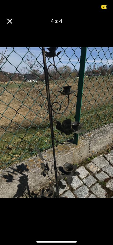 Zdobiony świecznik