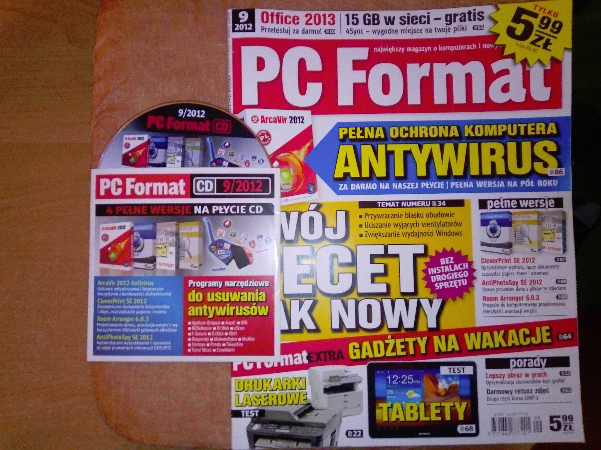 PC Format 9 2012 wrzesień (145) Gazeta + płyta CD Czasopismo