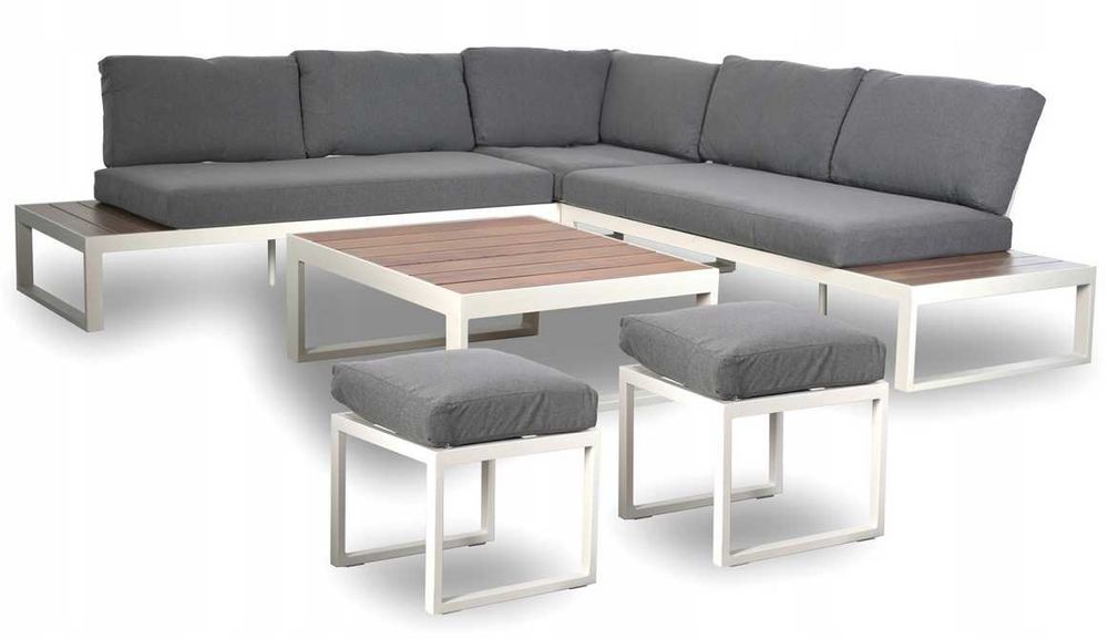 Zestaw Mebli Ogrodowych z ALUMINIUM Narożnik