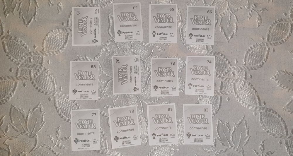cromos seleção portuguesa futebol - Fome de vencer
