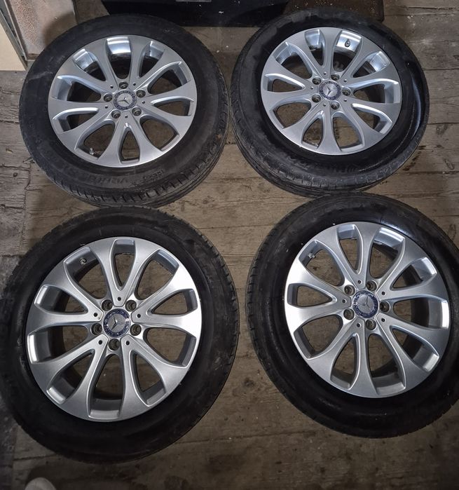Koła felgi mercedes E klasa w213 z czujnikami ciśnien.opony 225/55/17