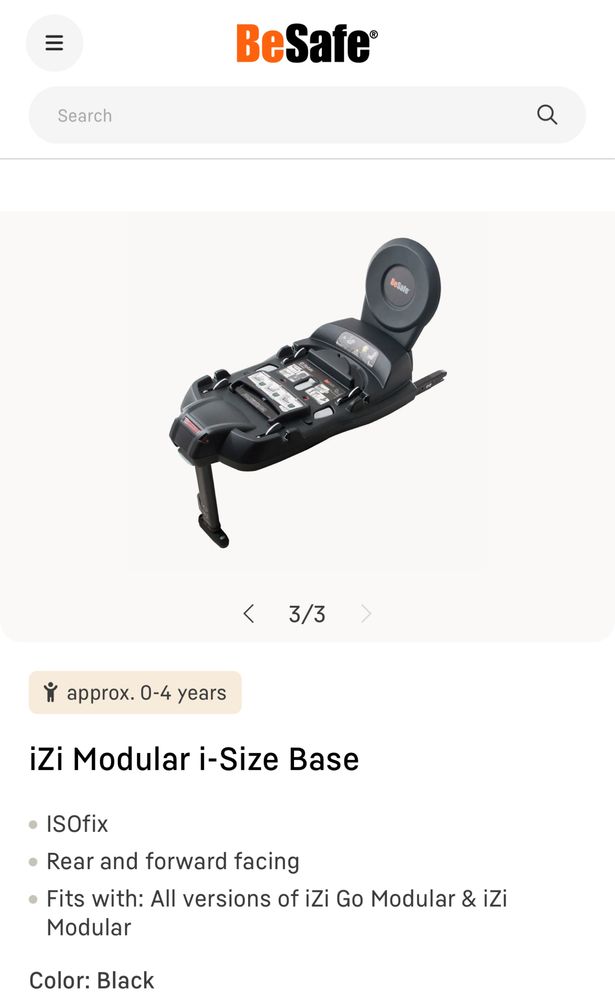 Cadeira Auto iZi Modular Besafe (cadeira + Base) - 2 conjuntos