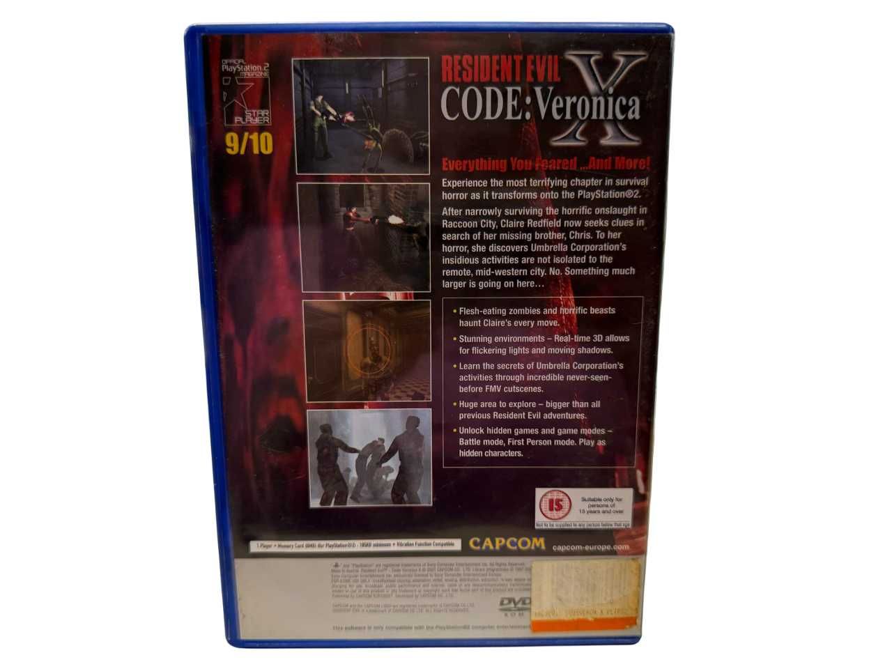 Gra Resident Evill CodeE: Veronica X PS2 Sony PlayStation 2 (PS2)