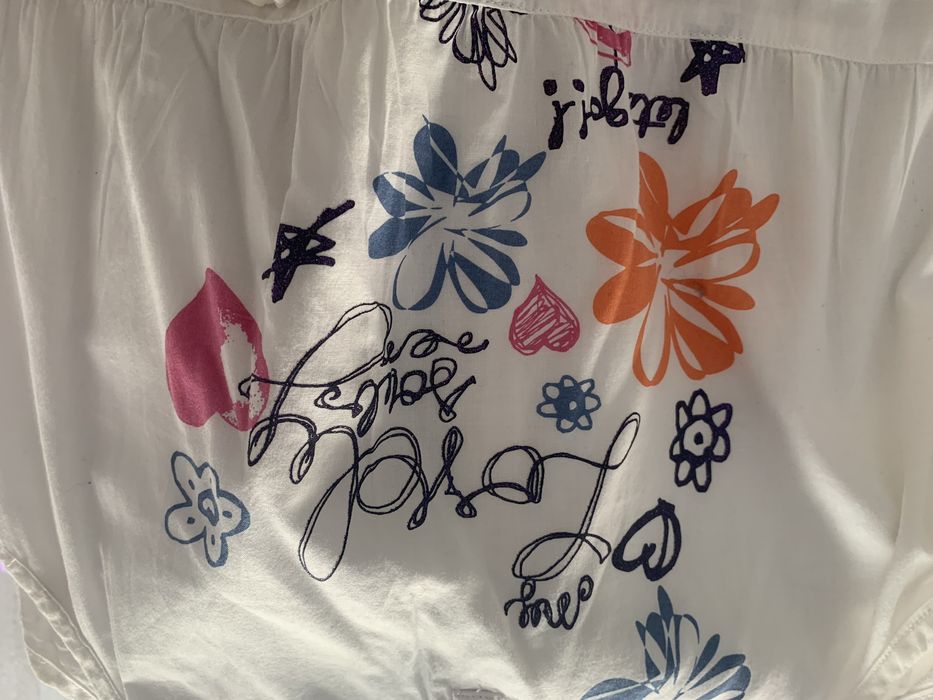 Vestido branco com flores