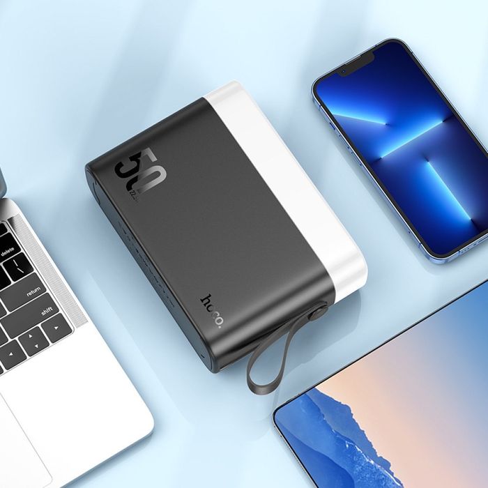 Мощный Power Bank 50000 mAh Hoco J94A Повер Банк Быстрая Зарядка 22.5W