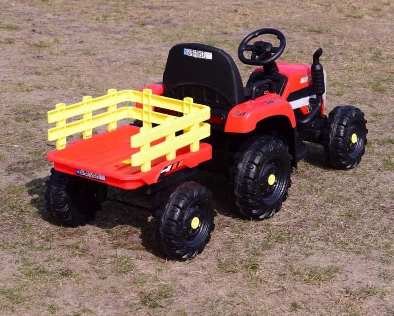 Autko SUPER TRAKTOR FAST Z PRZYCZEPĄ na akumulator pojazd jeździk RC
