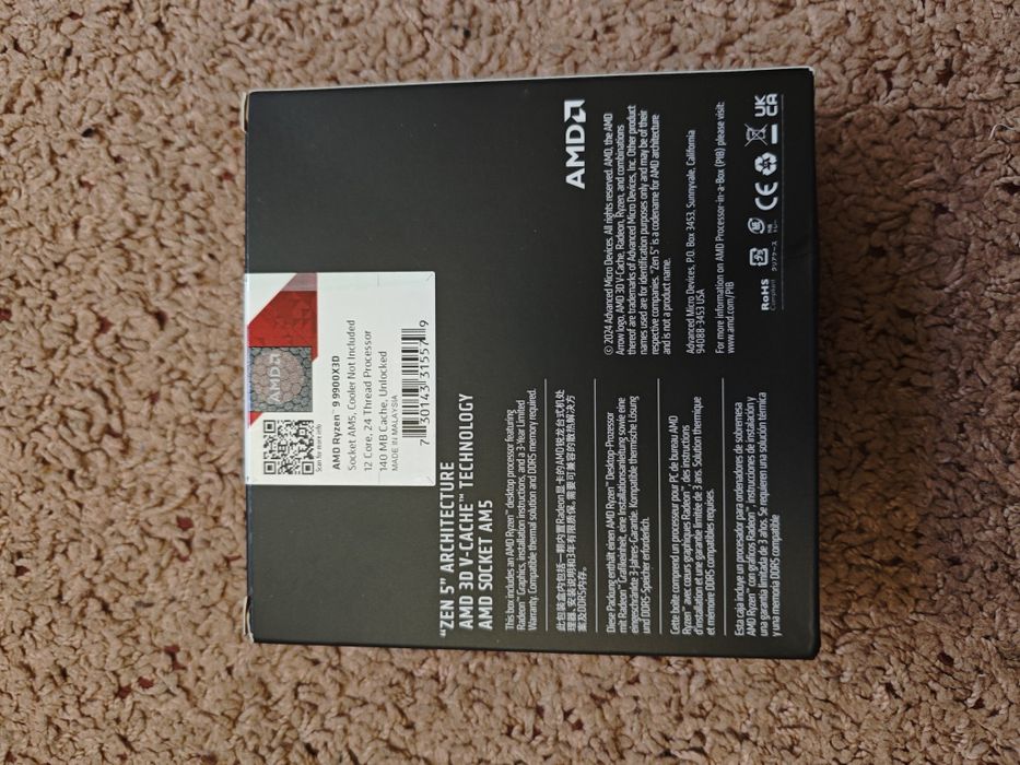 Процесор AMD Ryzen 9 9900X3D (100-100001368WOF)