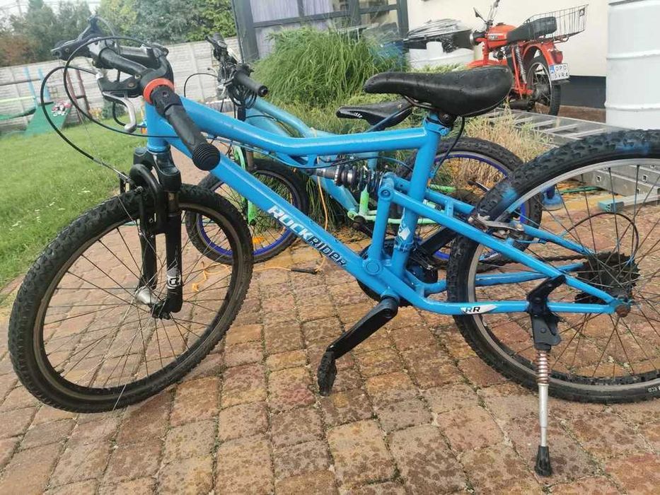 dwa rowery rockrider sprawne, jezdza