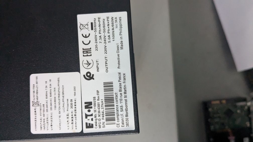 Лінійно-інтерактивний ДБЖ (ИБП) Eaton 5E 1100VA USB (5E1100IUSB)