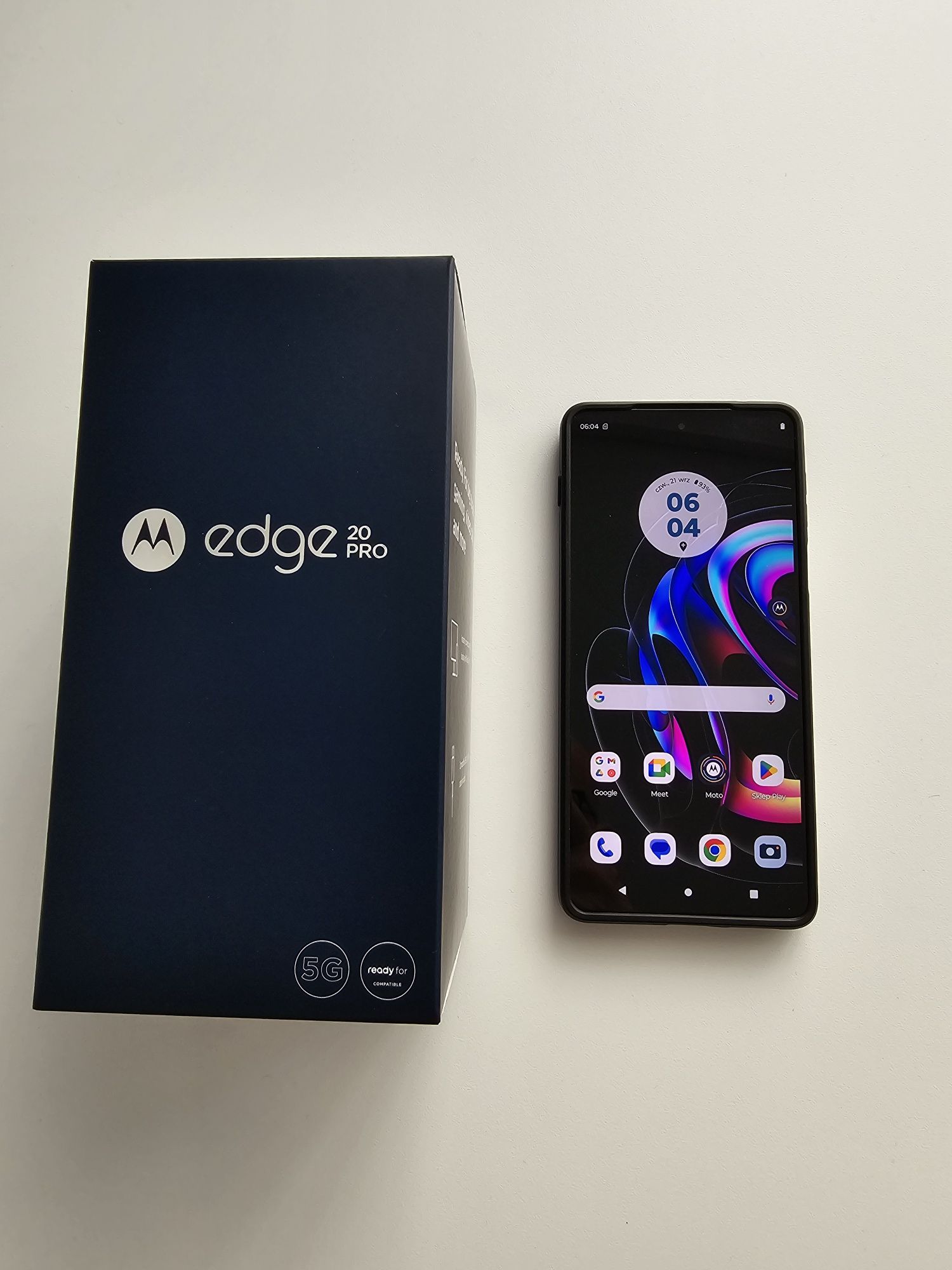 Motorola Edge P20 PRO 5G. Pełny zestaw +etui