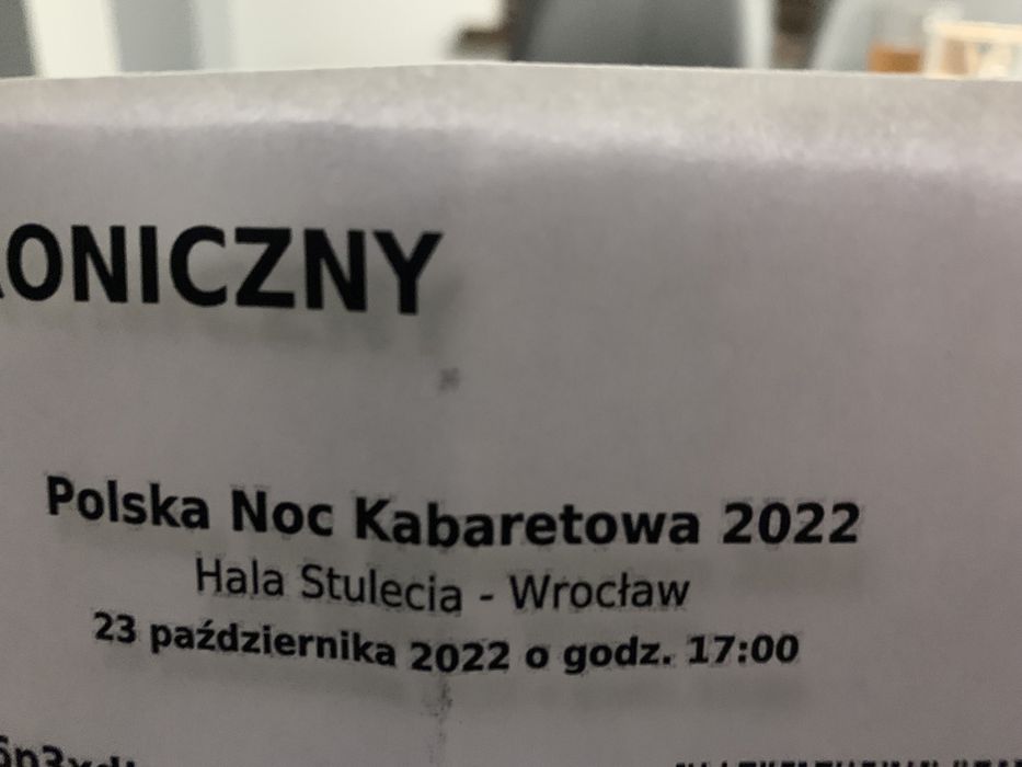 Bilet Polska Noc Kabaretowa 2022 23.10 Wrocław