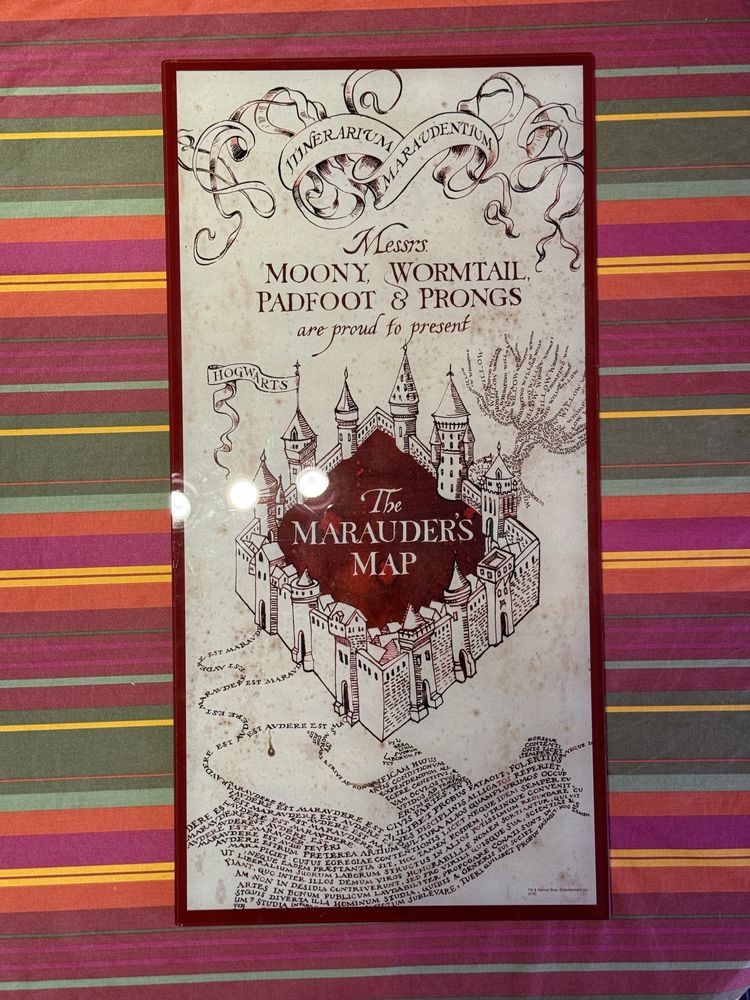 Harry Potter - “THE MARAUDER'S MAP” (Em excelente condições)