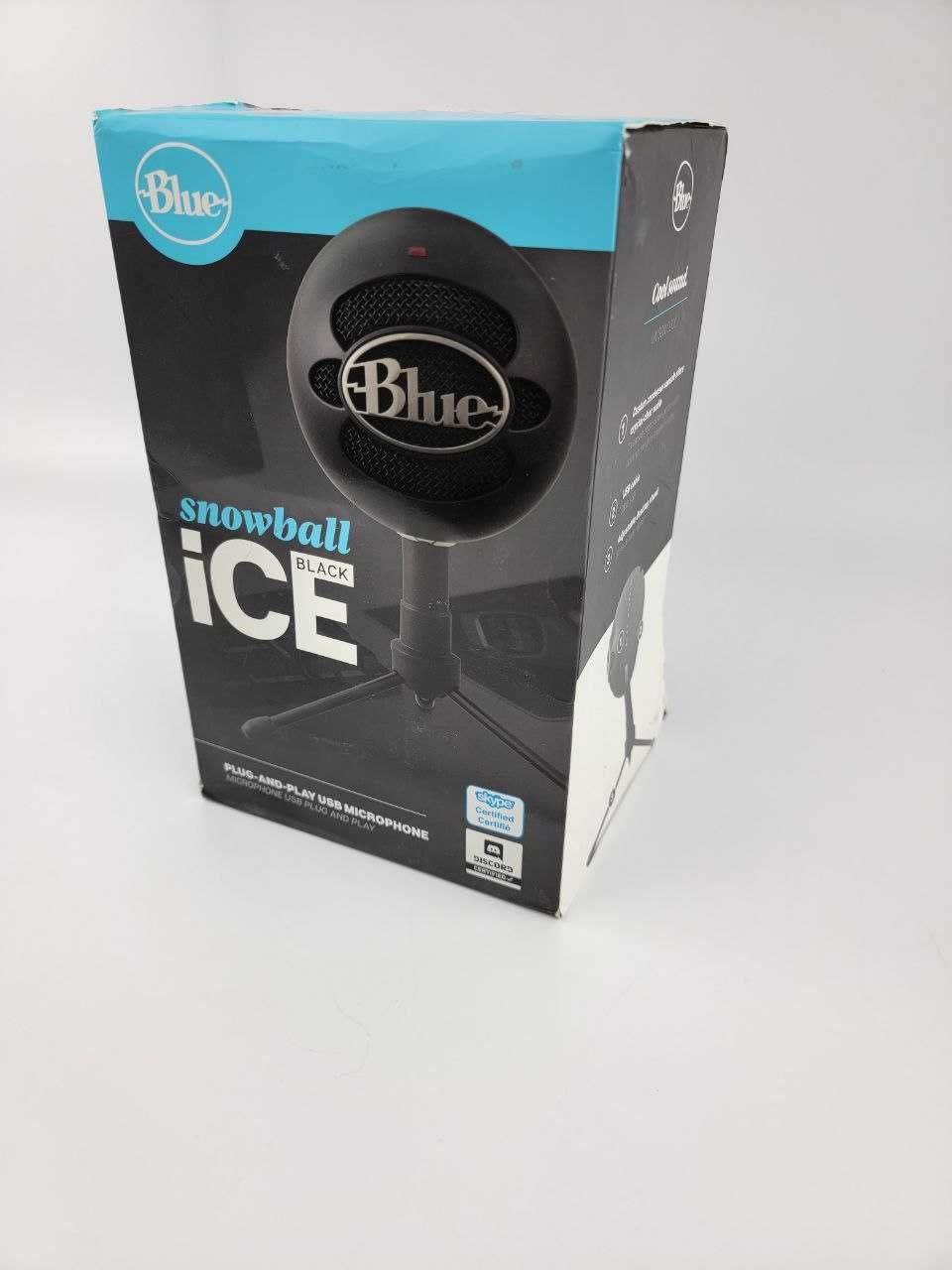 Мікрофон Blue SNOWBALL ICE чорний та білий