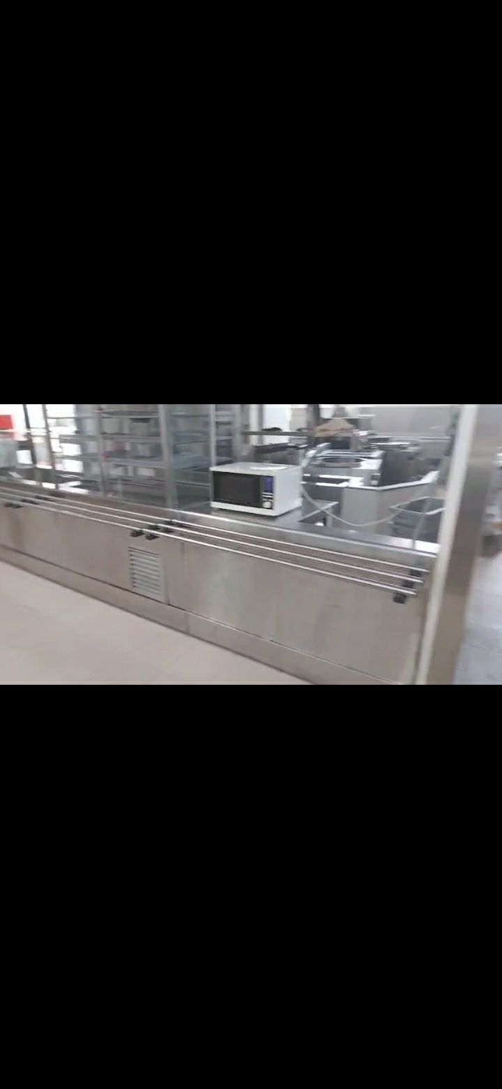 Linha completa de self-service de refeitorio