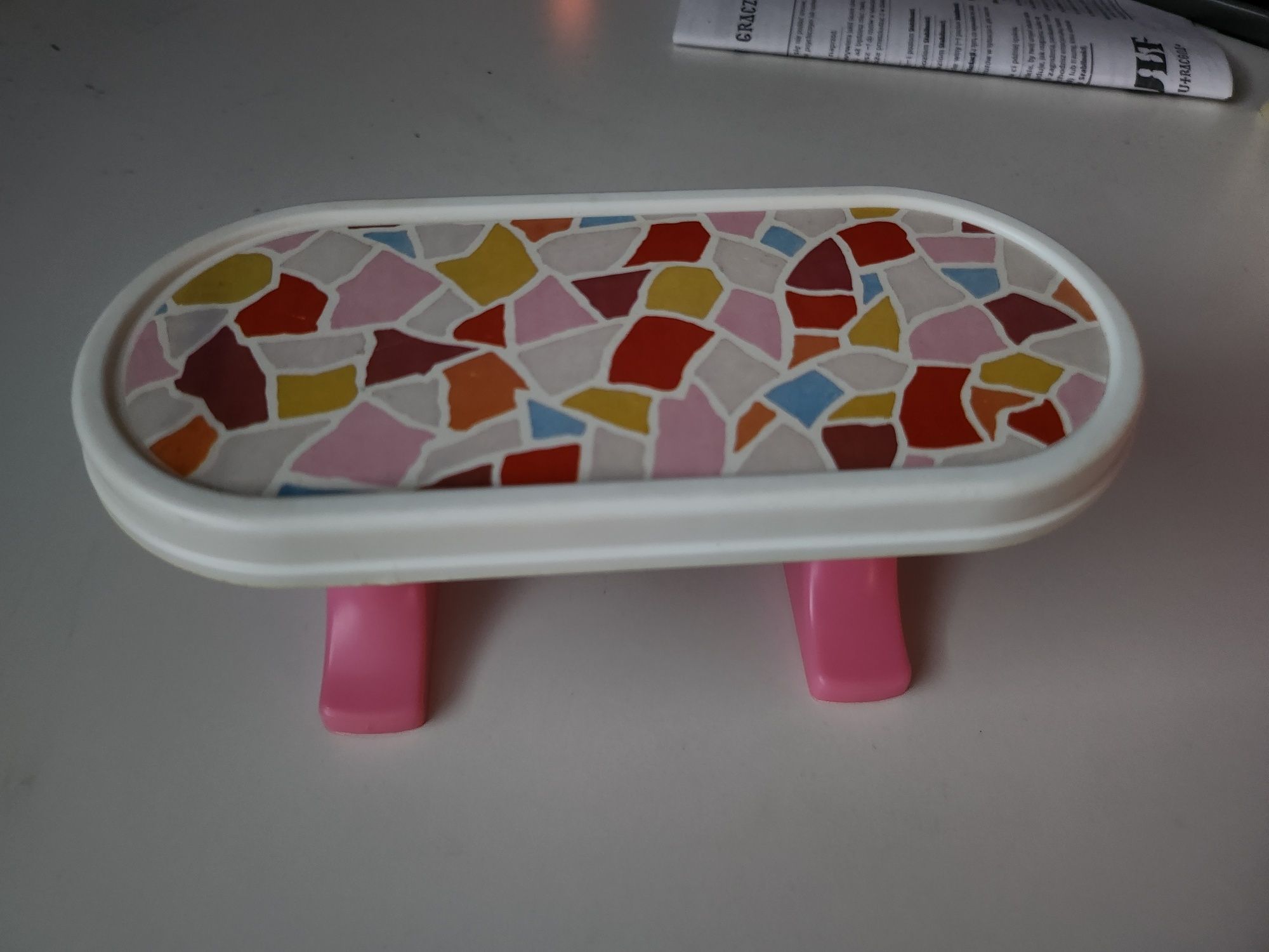 Barbie dom stolik kawowy salon meble stoł mebelki pony g.kohler