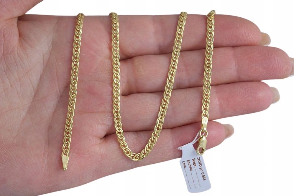 Złoty Łańcuszek NONNA - MONALIZA pr. 585+ GRAWER