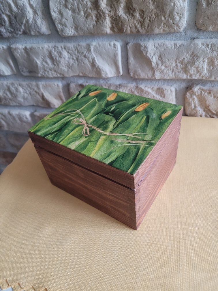pudełko drewniane ozdobne