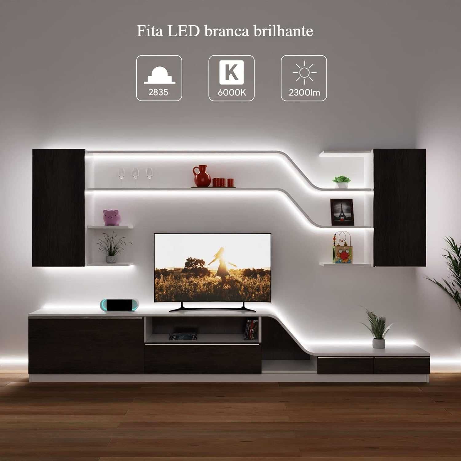 Fita LED / 5 metros/ Interior / Casa