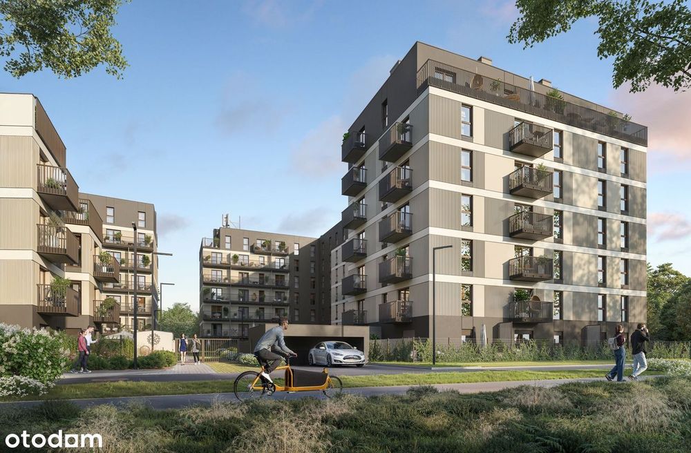 3-pokojowe mieszkanie 48m2 + ogródek Bez Prowizji