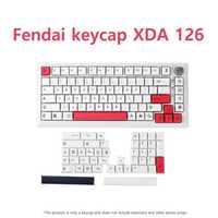 Keycapy biało-czerwone XDA Fendai Keycaps nakładki na klawisze