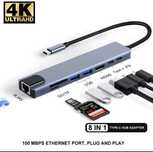 Usb Hub Хаб 7в1 для Macbook, Hоутбука, HDMI, TypeC Ethernet RJ45