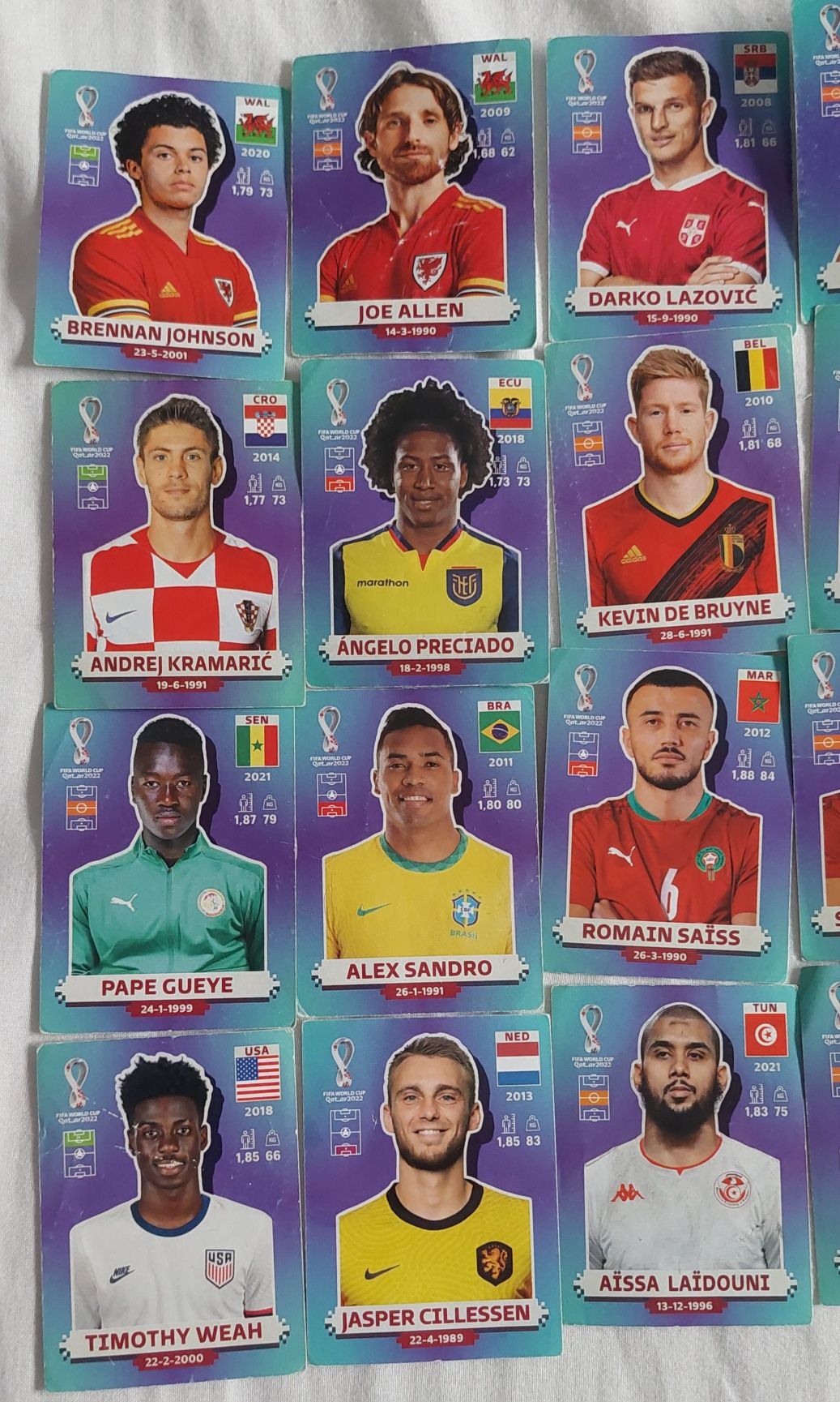 Cromos Mundial Qatar Panini últimos 21 cromos