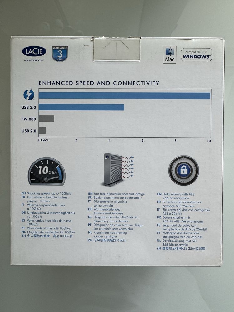 Зовнішній жорсткий диск LaCIE 3Tb d2 USB3