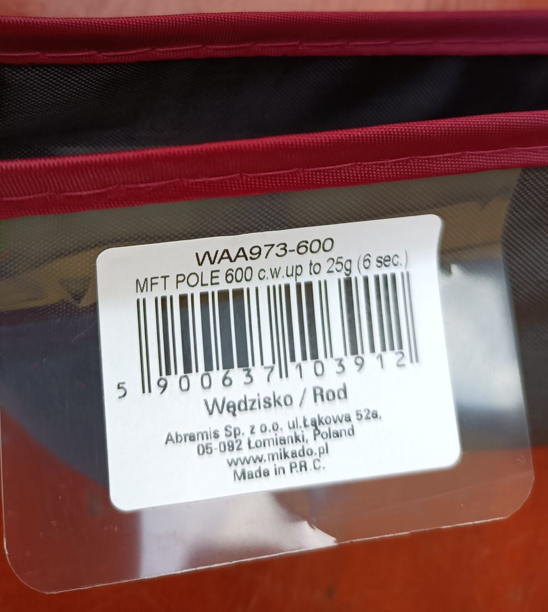 WĘDKA MIKADO MFT POLE 600 c.w. up to 25g (6 sec.)