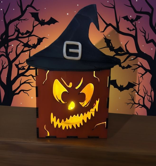 Dynia Lampion Straszny Halloween Dekoracja | Duch Dynia Pająk 3D