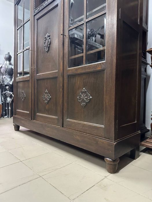 Антикварна шафа дерево шкаф бібліотека 3735